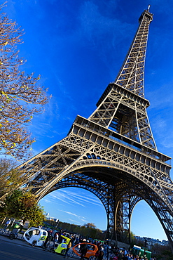 Eiffel Tower in autumn, Paris, France, Europe