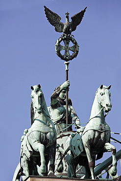 Quadriga at the Brandenburger Tor Brandenburg Gate, Berlin, Germany, Europe