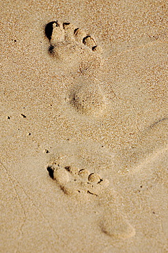 Footprints in sand