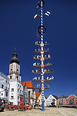 Cham , maypole , Upper Palatinate , Bavaria Germany