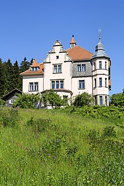 Art nouveau villa , in Lambach ( Lam ) , Upper Palatinate , Bavaria Germany