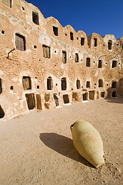 Storage castle with ghorfas, Qasr el Hajj, Nafusah mountains