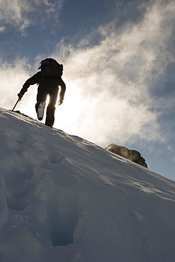 Ascent to the Store Austansbottstindane 2.202m, Sogn og Fjordane, Norway, Europe