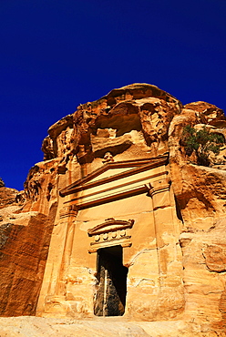 Old rock-church in Little Petra, Jordan, Asia