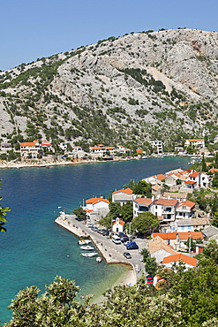 View of the town of Donja Klada, Kvarner Gulf, Croatia, Europe