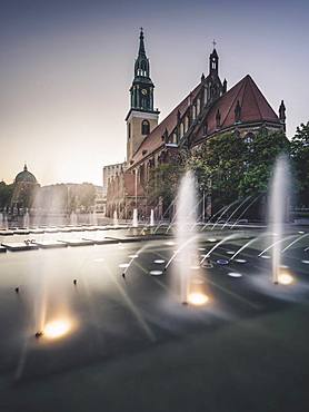 St. Mary's Church at Alexanderplatz, Berlin, Germany, Europe