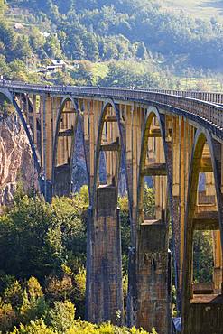 Tara Bridge, Durdevica, Tara Gorge, Durmitor National Park, Pljevlja Province, Montenegro, Europe