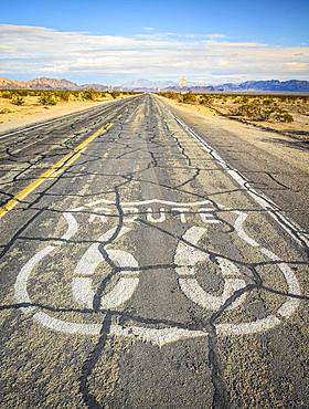 Historic Route 66, Ludlow, California, USA, North America