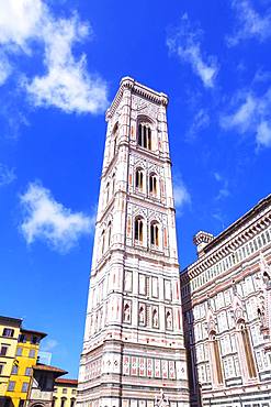 Campanile, Duomo Santa Maria del Fiore, Florence, Tuscany, Italy, Europe