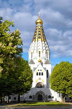 Russian Memorial Church, St. Alexi Memorial Church of Russian Honour, Leipzig, Saxony, Germany, Europe