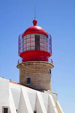 Lighthouse, Cabo de Sao Vicente, Cape Sankt Vinzenz, Southwest point of Europe, Algarve, Portugal, Europe