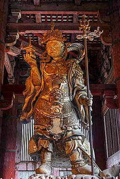 Bishamonten, Guardian of the Temple, Todaiji Temple, Buddhist Temple, Nara, Japan, Asia