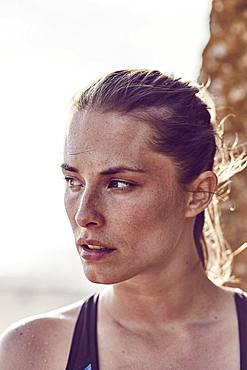 Young woman, portrait, sensual, Cape Town, South Africa, Africa