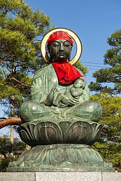 Buddha Statues, 六地蔵, Buddhist Zenko-ji Temple, Nagano, Japan, Asia