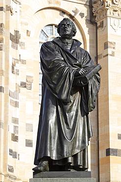 Luther Monument, Neumarkt, Dresden, Saxony, Germany, Europe