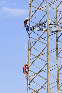 High-voltage engineer at work, Baden-Wuerttemberg, Germany, Europe