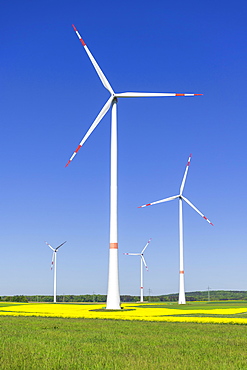 Wind turbine, wind turbines, Baden-Wuerttemberg, Germany, Europe