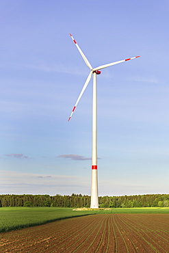 Wind turbine, wind wheel, wind farm, Baden-Wuerttemberg, Germany, Europe