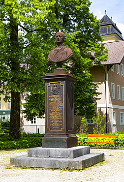 Crown Prince Rudolf, Rudolf Monument in Rudolfspark, Bad Ischl, Salzkammergut, Upper Austria, Austria, Europe