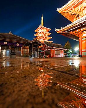 Senso-Ji Temple in Tokyo, Japan, Asia