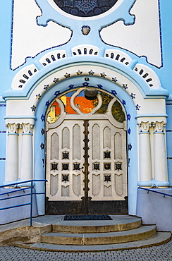 Portal of Saint Elisabeth Church, Blue Church, Secession style, Hungarian Art Nouveau, Bratislava, Slovakia, Europe