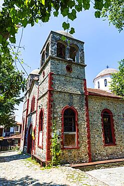 Church in the mountain village Palaios Panteleimonas, Mount Olympus, Greece, Europe