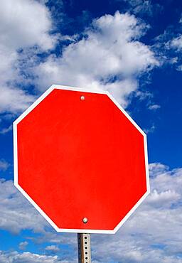 Blank, stop sign, USA, North America