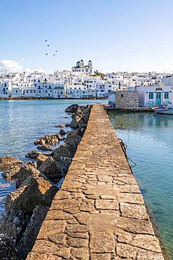 Port of Naoussa, Paros Island, Cyclades, Greece, Europe