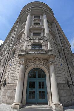 Corner house built in the style of neoclassicism, 19th century, Munich, Bavaria, Germany, Europe