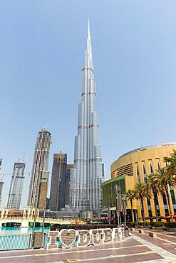 Dubai Burj Khalifa Kalifa Skyscraper Skyline Architecture Mall in Dubai, United Arab Emirates, Asia