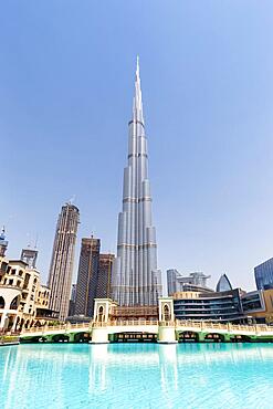 Dubai Burj Khalifa Kalifa Skyscraper Skyline Architecture Mall in Dubai, United Arab Emirates, Asia