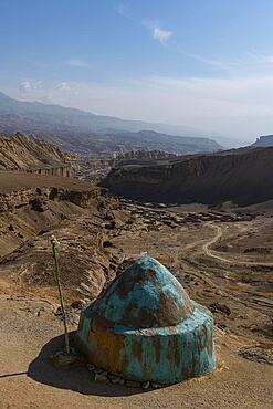 Shrine in Darya-e Adjahar (Dragon Valley), Bamyan, Afghanistan, Asia