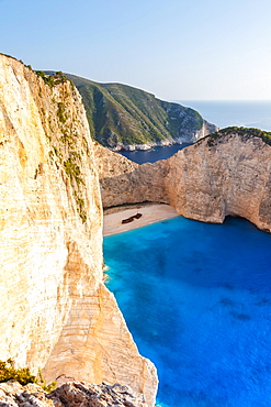 Beach Shipwreck Navagio Beach in Zakynthos, Greece, Europe