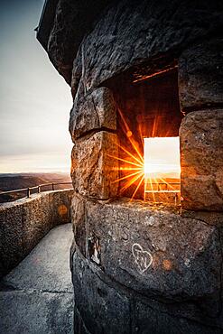 Viewpoint in the Palatinate Forest, Rhineland-Palatinate, Germany, Europe