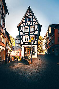 Pedestrian zone Old Town Wetzlar, Hesse, Germany, Europe