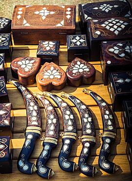 Ottoman Turkish style daggers with mother of pearl inlays