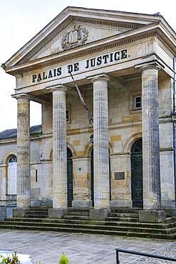 Former Palais de Justice at Place de la Liberte, medieval old town of Domfront, Domfront en Poiraie, department of Orne, Normandy region, France, Europe