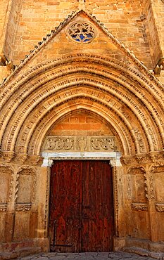 Lefkosa, Lefkosia, Nicosia, in the northern part of the capital of Cyprus, in the old town, portal of the Bedesten, bazaar building, in the Middle Ages it was the Byzantine church of St. Nicholas, 12th century, Northern Cyprus