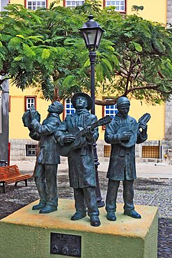 The Lo Divino Memorial in Plaza Vandale in the old town of Santa Cruz de la Palma, La Palma, Canary Island