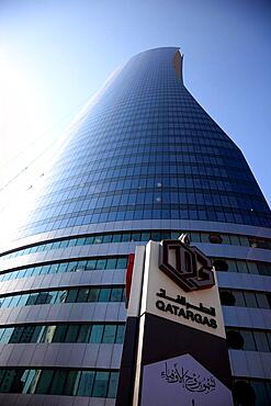 Qatar Gas skyscraper, Navigation Tower, Doha, Qatar, Qatar, Asia