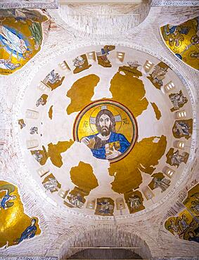 Byzantine sacred building, Daphni Monastery, Dafni, near Athens, Attica, Greece, Europe