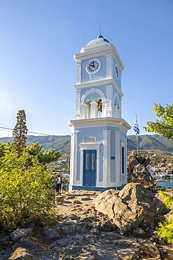 Clock Tower of Poros, Saronic Gulf, Greece, Europe