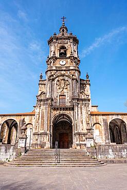 Parish of San Martin in the goiko square next to the town hall in Andoain, Gipuzkoa. Basque Country