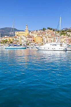 Menton, France - circa August 2021: view of the French Riviera, named the Coast Azur, located in the South of France