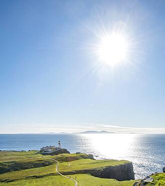 Neist Point, Lighthouse, Isle of Skye, Inner Hebrides, Scotland, United Kingdom, Europe