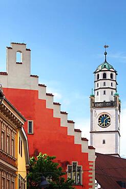 The Blaserturm is a historical sight in the city of Ravensburg. Ravensburg, Baden-Wuerttemberg, Germany, Europe