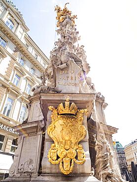 Plague column on the Graben, Vienna, Austria, Europe