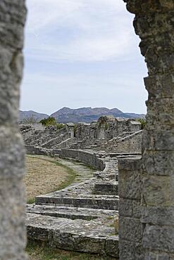 Salona excavation, amphitheatre, Vranjic, Solin, Splitsko-Dalmatinska, Croatia, Europe