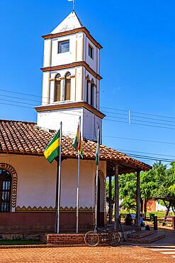 Old colonial house, mission of Concepcion, Unesco site Jesuit Missions of Chiquitos, Bolivia, South America