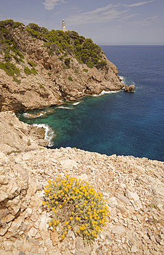 Cala Ratjada, Far de Capdepera Lighthouse, Cala Rajada, Capdepera, Balearic Islands, Balearic Islands, Mediterranean Sea, Spain, Europe